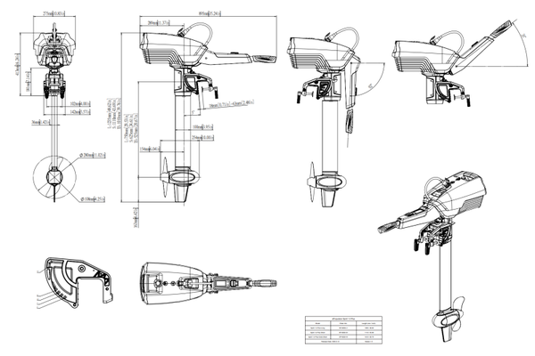 ePropulsion Spirit 1 kW Plus Stuurknuppel Elektrische buitenboordmotor - Marinaut