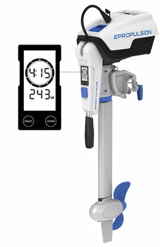 ePropulsion Spirit 1 kW Plus Stuurknuppel Elektrische buitenboordmotor - Marinaut