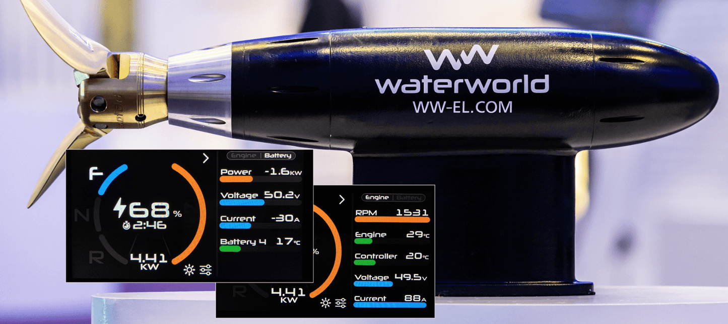 Waterworld 3,5 kW Pod drive stuurbare pod motor - Marinaut