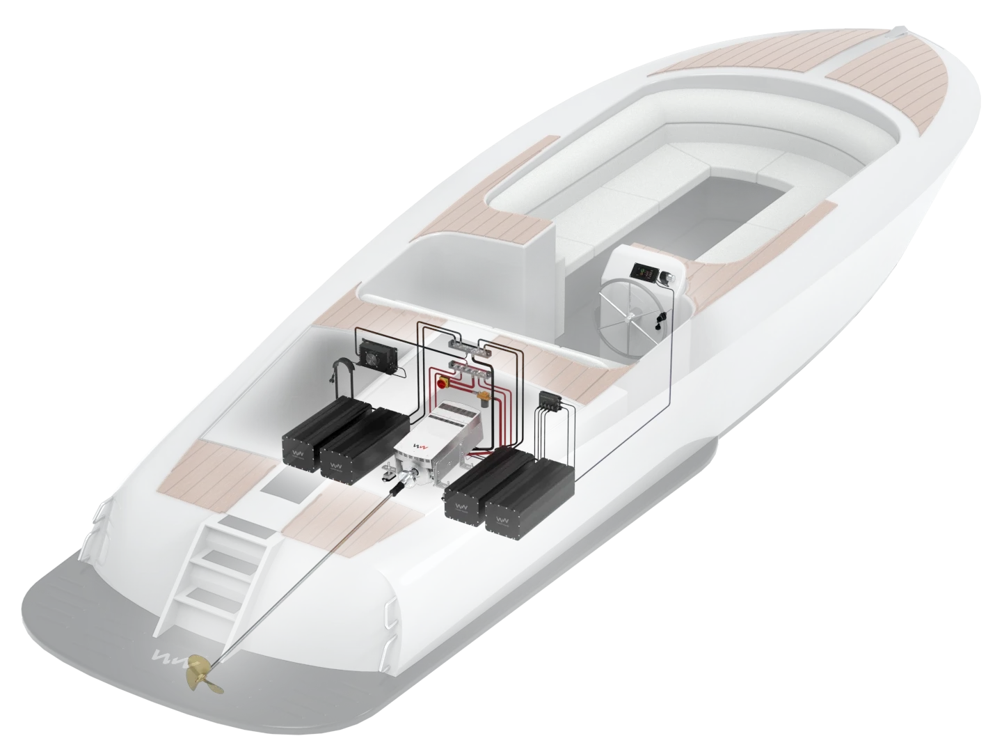 Waterworld 4.0 i 7.5 i 10.0 i 20.0 i elektrische binnenboordmotor 4 - 20 kW 48V - Marinaut