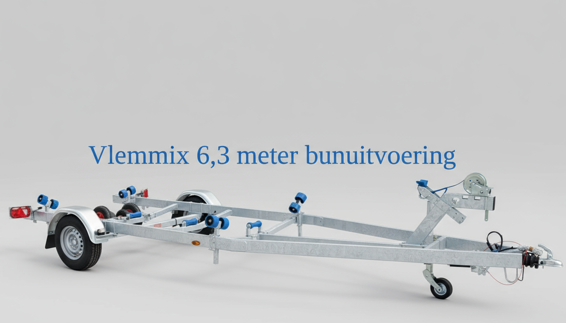 Vlemmix Boottrailer tot 2.920 kilogram en 10 meter — 1350 / 6,3 meter - Marinaut