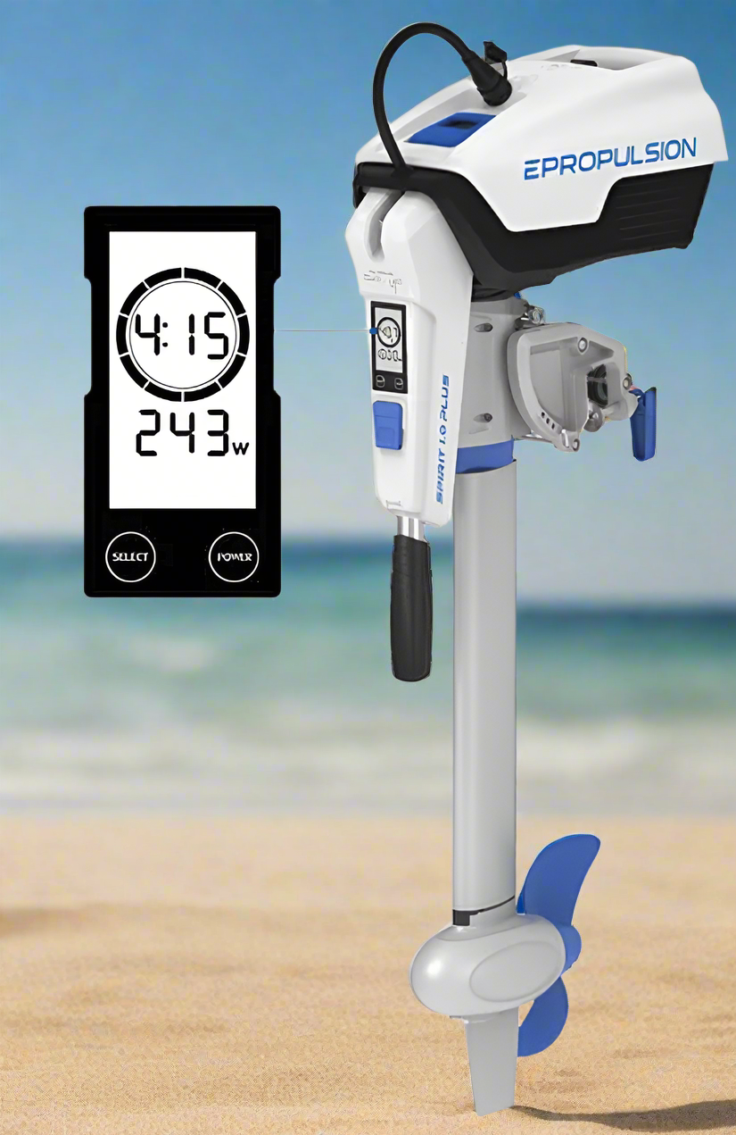 ePropulsion Spirit 1 kW Plus Stuurknuppel Elektrische buitenboordmotor