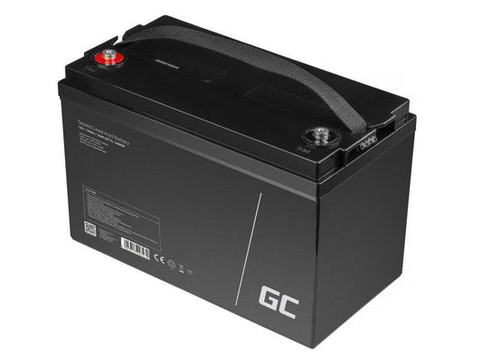 AGM 1 tot 8 kWh netto accu's 12/24/48V inclusief lader, display en kabels — 1 kWh / 12 - Marinaut