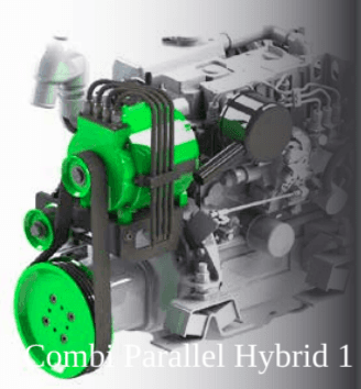 Elektrische binnenboord motor hybride aandrijving Combi 4 - 50 kW 48-144 V — 3,5 kW - Marinaut