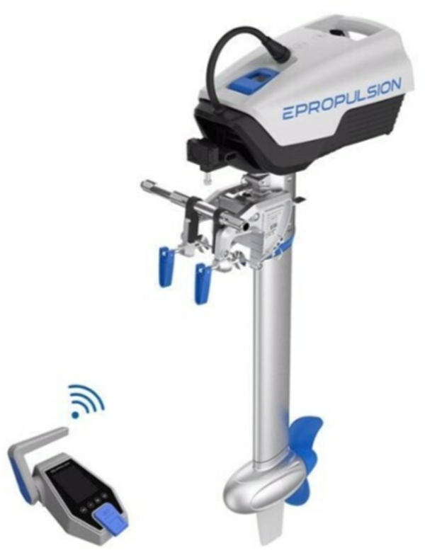 ePropulsion Spirit 1 kW Evo (Plus) met 1,3 kWh accu Elektrische buitenboordmotor — Kortstaart - Marinaut