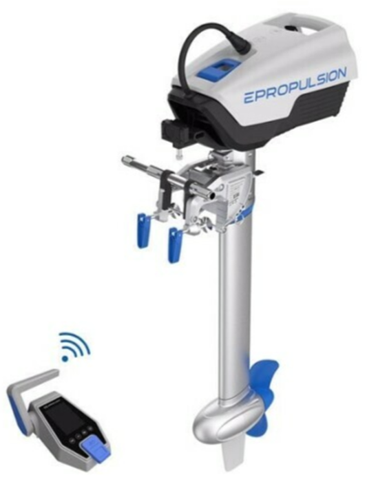 ePropulsion Spirit 1 kW Evo (Plus) met 1,3 kWh accu Elektrische buitenboordmotor — Kortstaart - Marinaut