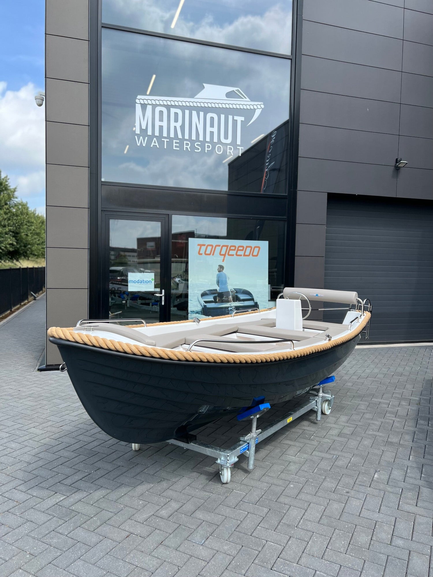 Marinaut 430 elektrische sloep 4 meter met stuur - Marinaut