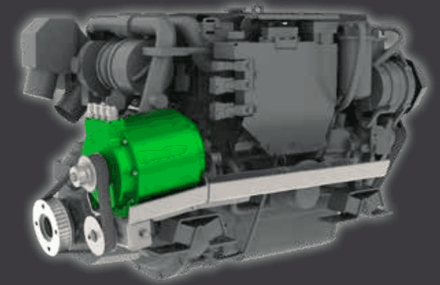 Elektrische binnenboord motor hybride aandrijving Combi 4 - 50 kW 48-144 V — 3,5 kW - Marinaut