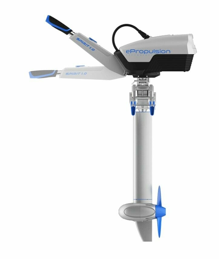 ePropulsion Spirit 1 kW Evo (Plus) met 1,3 kWh accu Elektrische buitenboordmotor — Kortstaart - Marinaut