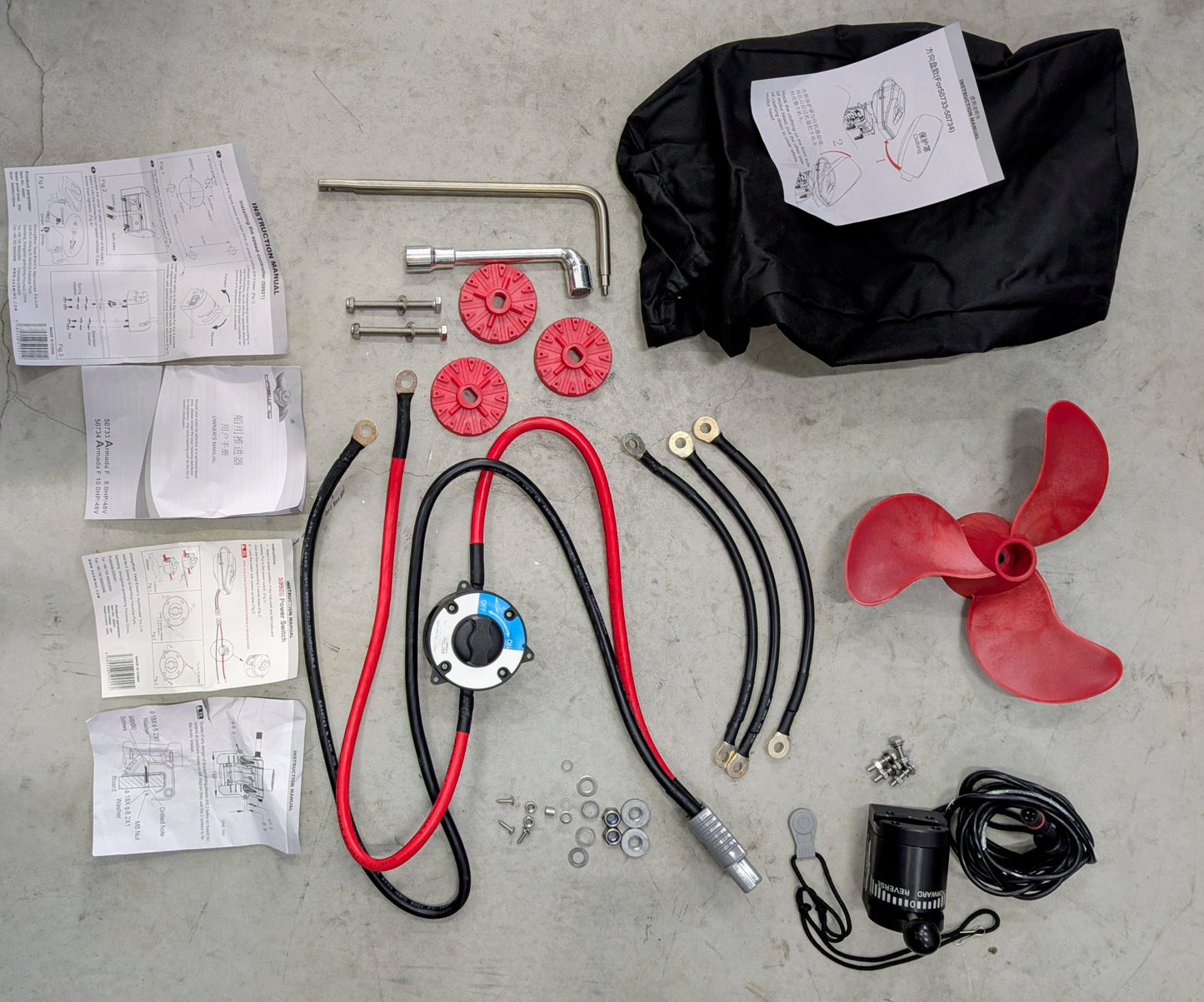 Haswing Armada 10.0F/T 8.0F/T 6kW Elektrische Buitenboordmotor inclusief afstandsbediening