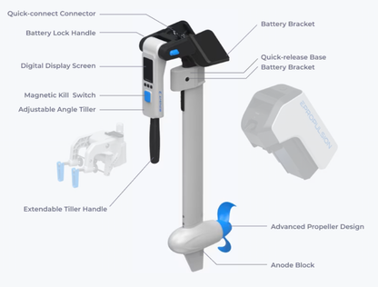 ePropulsion Spirit 2 2kW Elektromotor für Außenbordmotoren
