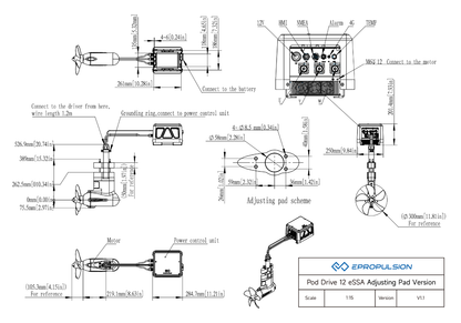 Technical Drawing Pod 12 Adjusting Pad