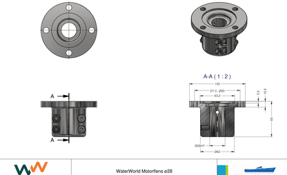 Waterworld 4.0 i 7.5 i 10.0 i 20.0 i elektrische binnenboordmotor 4 - 20 kW 48V - Marinaut 