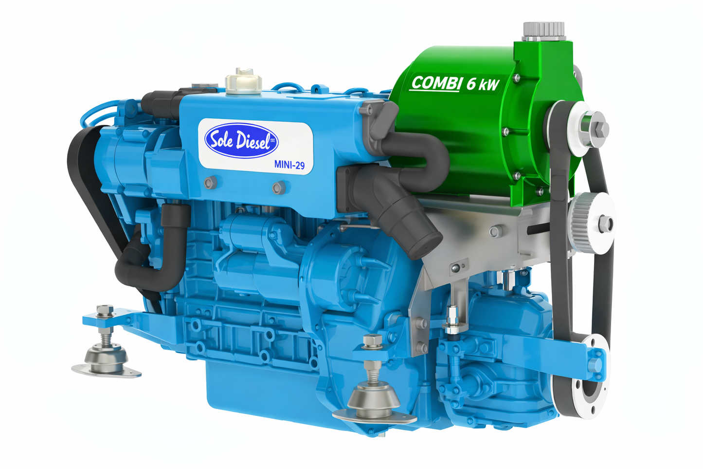 Hybride binnenboordmotor set 6 kW voor Sole Mini-17-55_TMC40-60P