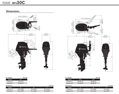 Tohatsu 30 PK buitenboordmotor MFS30D - Marinaut 