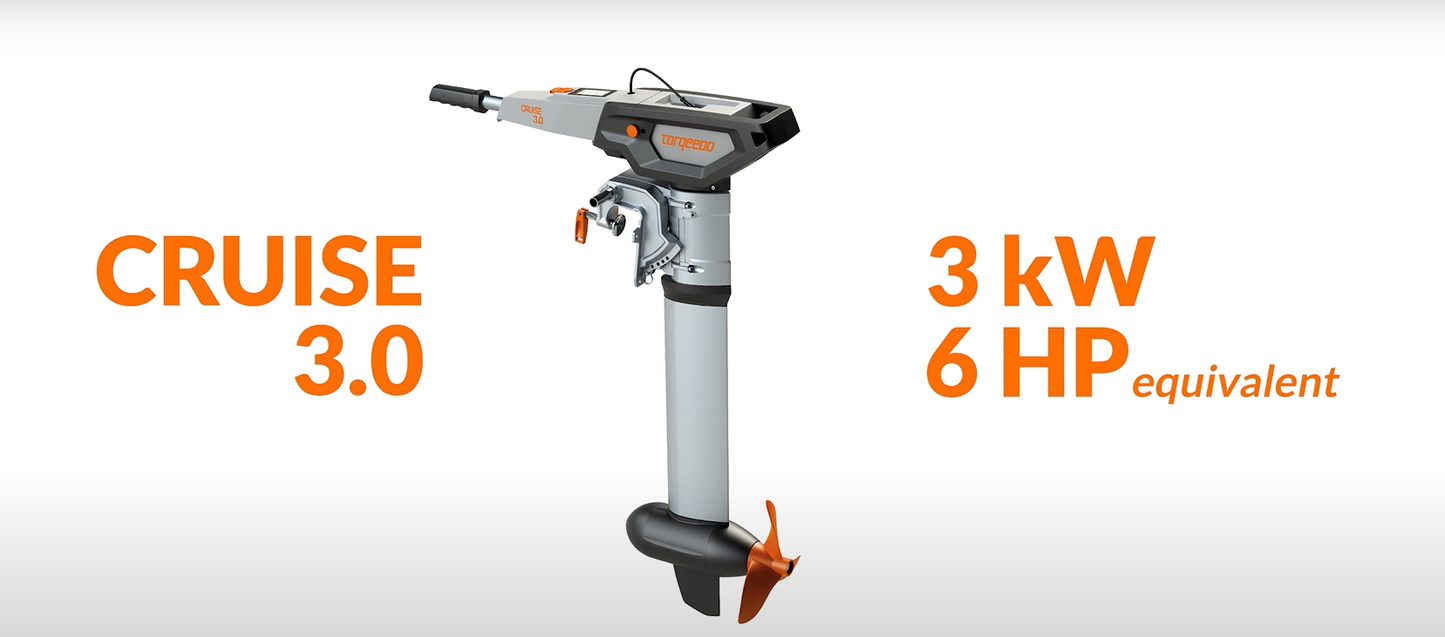 Torqeedo Cruise 3.0 elektrische buitenboordmotor 3.0 kW - Marinaut 