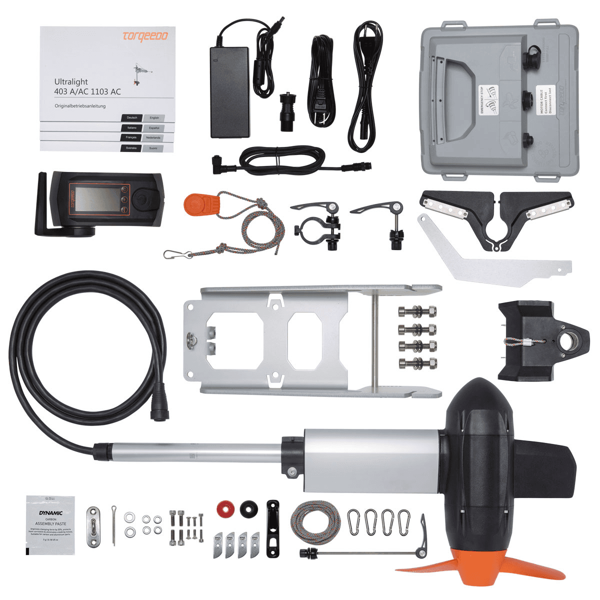 Torqeedo Travel Ultralight elektrische buitenboordmotor 1,1 Kw met 1,1 kWh accu - Marinaut 