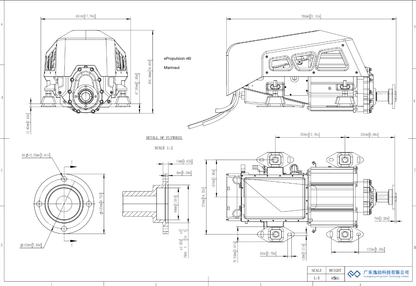 ePropulsion I-10, I-20, I40, H-100 Elektrische binnenboordmotor 10-100 kW 96 V — 10 kW - Marinaut 