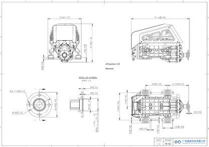 ePropulsion I-10, I-20, I40, H-100 Elektrische binnenboordmotor 10-100 kW 96 V — 10 kW - Marinaut 