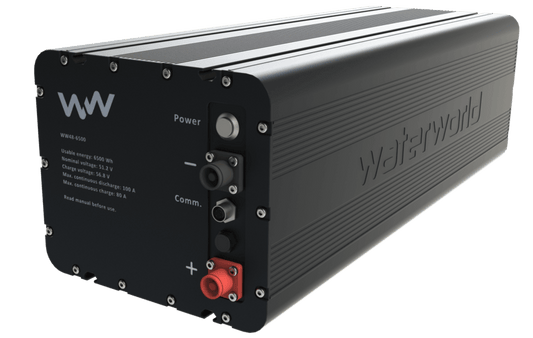 WaterWorld 48-6800 LFP 6,8 kWh accu 48V met acculader - Marinaut 